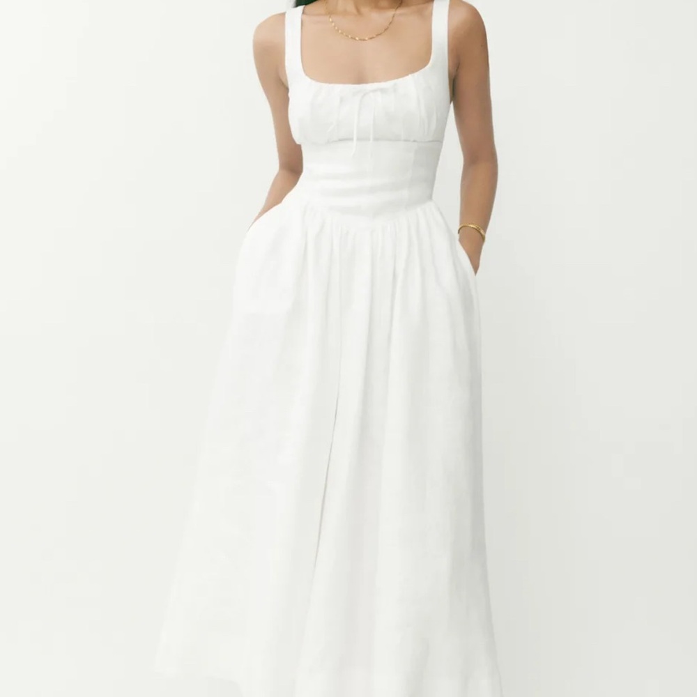 Reformation Balia Linen Dress